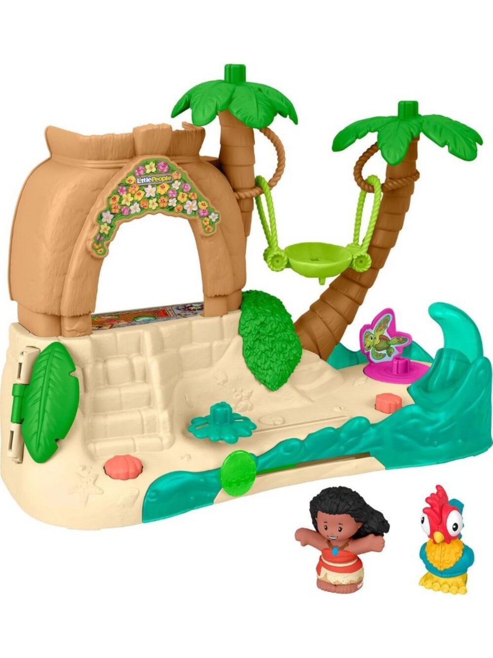 Toddler Disney Princess Moana Adventure Village Playset with Figures for Pretend